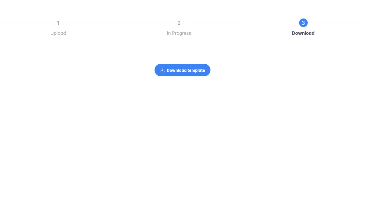 Download generated template
